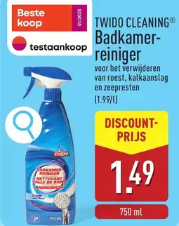 ALDI Twido Cleaning Badkamer-Reiniger aanbieding