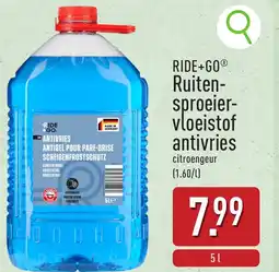 ALDI Ride+Go Ruiten- sproeier- vloeistof antivries aanbieding