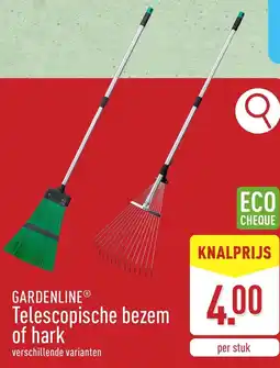 ALDI Gardenline Telescopische bezem of hark aanbieding