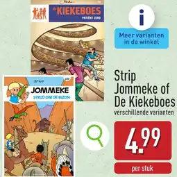 ALDI Strip Jommeke of De Kiekeboes aanbieding