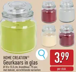 ALDI Home Creation Geurkaars in glas aanbieding