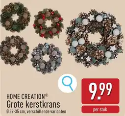 ALDI Home Creation Grote kerstkrans aanbieding