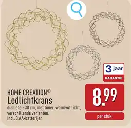 ALDI Home Creation Ledlichtkrans aanbieding
