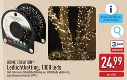 ALDI Home Creation Ledlichtketting aanbieding