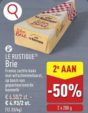 ALDI Le Rustique Brie aanbieding