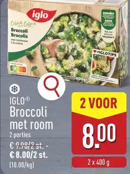 ALDI iglo Crème Crème Broccoli aanbieding