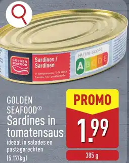 ALDI Golden Seafood Sardines in tomatensaus aanbieding