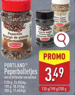 ALDI Portland Peperbolletjes aanbieding