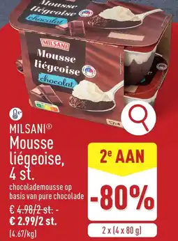 ALDI Milsani Mousse liégeoise aanbieding