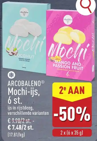 ALDI Arcobaleno Mochi-ijs aanbieding