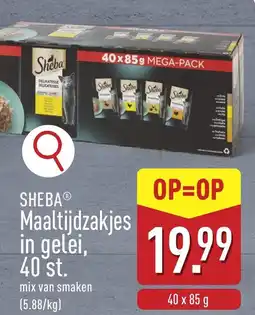 ALDI Sheba Maaltijdzakjes in gelei aanbieding