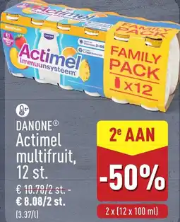 ALDI Danone Actimel Multifruit, aanbieding