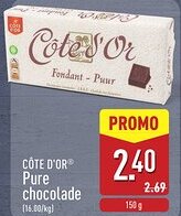 ALDI Côte d'or® Pure chocolade aanbieding