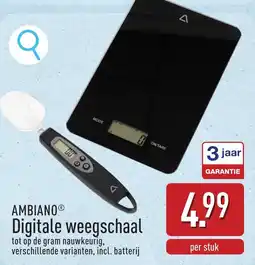 ALDI Ambiano Digitale weegschaal aanbieding