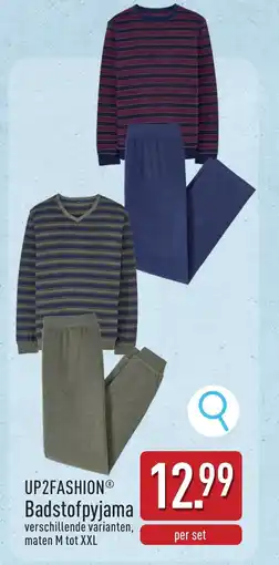 ALDI UP2FASHION Badstofpyjama aanbieding