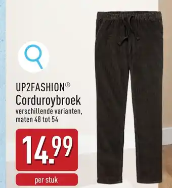 ALDI UP2FASHION® Corduroybroek aanbieding