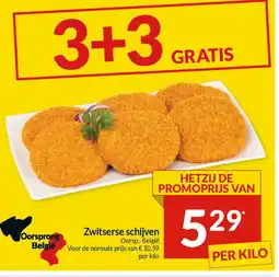 Intermarché Zwitserse schijven Oorsp aanbieding