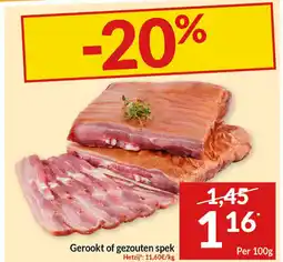 Intermarché Gerookt of gezouten spek aanbieding