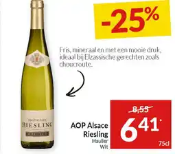 Intermarché AOP Alsace Riesling aanbieding