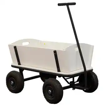 Decathlon Billy Beach Wagon Bolderwagen, Hout, Luchtbanden, Zwart aanbieding