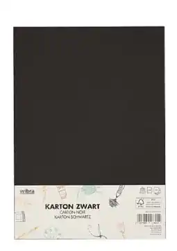 Wibra Zwart papier aanbieding