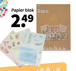 Wibra Papier blok aanbieding