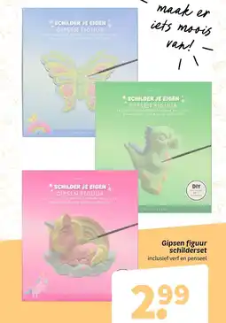Wibra Gipsen figuur schilderset aanbieding