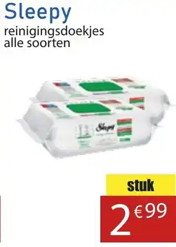 Tanger Markt Sleepy reinigingsdoekjes aanbieding