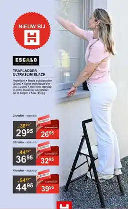 HandyHome Trapladder ultraslim black aanbieding