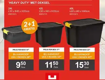HandyHome Heavy duty met deksel aanbieding