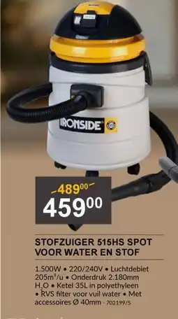 HandyHome Stofzuiger 515HS spot voor water en stof aanbieding