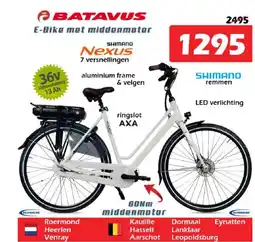 iTEK Batavus E-bike met middenmotor aanbieding