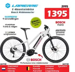 iTEK Lapierre E-mountainbike bosch middenmotor aanbieding