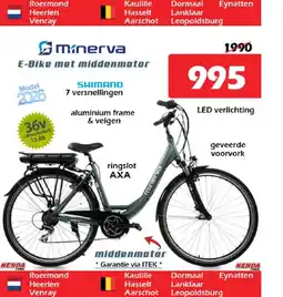 iTEK Minerva E-bike met middenmotor aanbieding