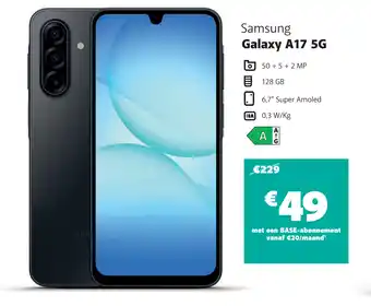 Base Samsung galaxy A17 5G aanbieding