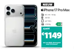 Base iPhone 17 Pro Max aanbieding