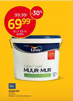 BricoPlanit Levis Muurverf aanbieding