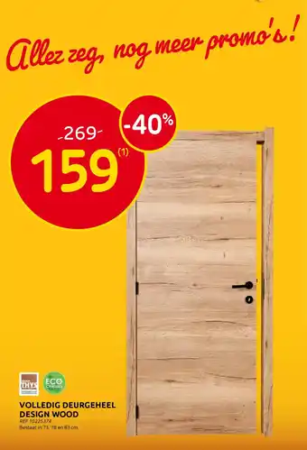 BricoPlanit Volledig deurgeheel design wood aanbieding
