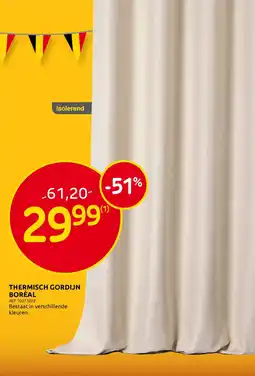 BricoPlanit Thermisch Gordijn Boréal aanbieding