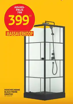 BricoPlanit Douchecabine Black Prime Graphic aanbieding