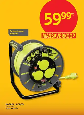 BricoPlanit Haspel Luceco aanbieding