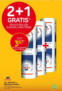 BricoPlanit Ursa Rollen Glaswol aanbieding