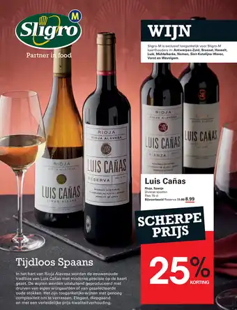 Sligro-M Luis Cañas aanbieding