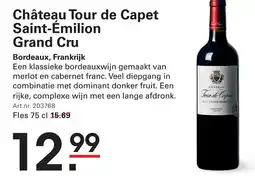 Sligro-M Château Tour de Capet Saint-Émilion Grand Cru aanbieding