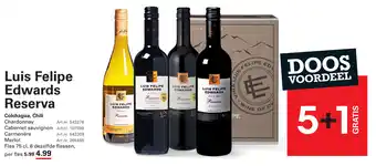 Sligro-M Luis Felipe Edwards Reserva aanbieding