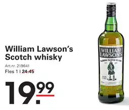 Sligro-M William Lawson's Scotch whisky aanbieding
