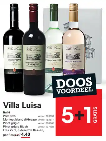 Sligro-M Villa Luisa aanbieding