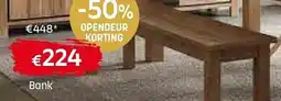 Gaverzicht Bank aanbieding
