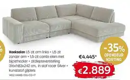 Gaverzicht Hoeksalon aanbieding