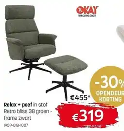 Gaverzicht Relax + Poef aanbieding